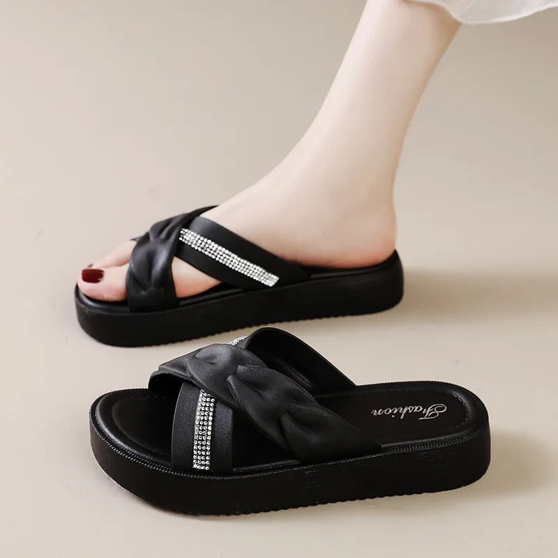 Sandalias Brillante Marfil