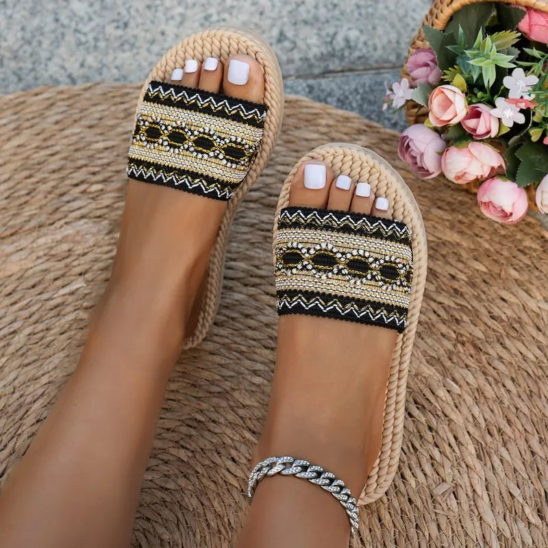 Sandalias Étnica Flecos